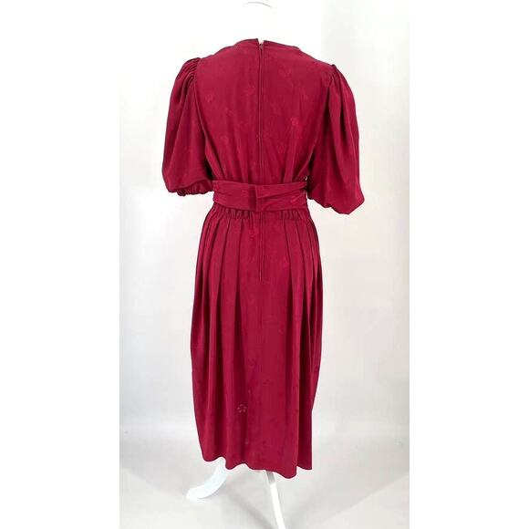 Lizzy & Johnny by Lucero Vintage Puff Sleeve Belted Dress - Picture 6 of 7